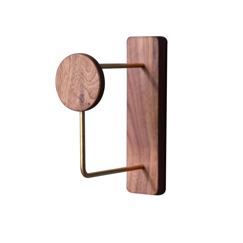 Walnut Wall Hanger Storage Rack