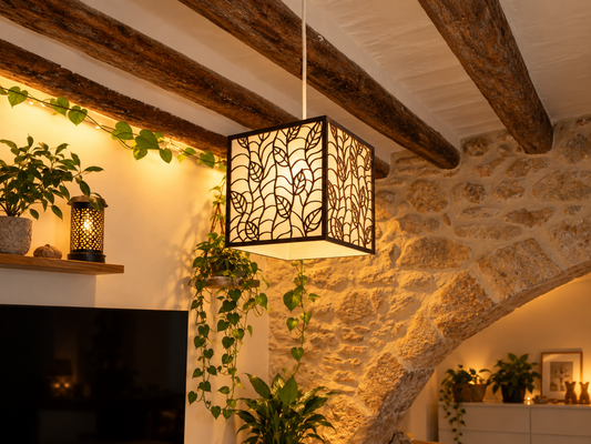 Vine Wave | Wooden Lampshade / Lightshade