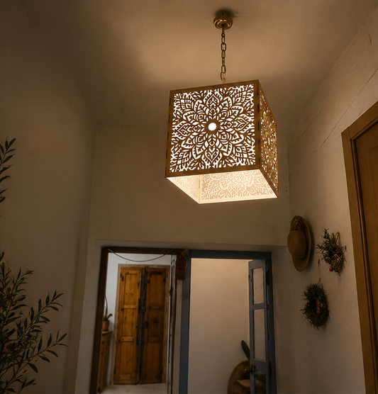 Petal Mandala | Wooden Lampshade / Lightshade