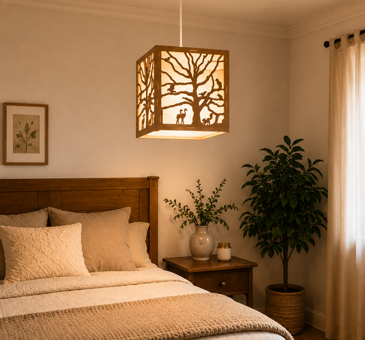 Tree of Light | Wooden Lightshade for Pendants