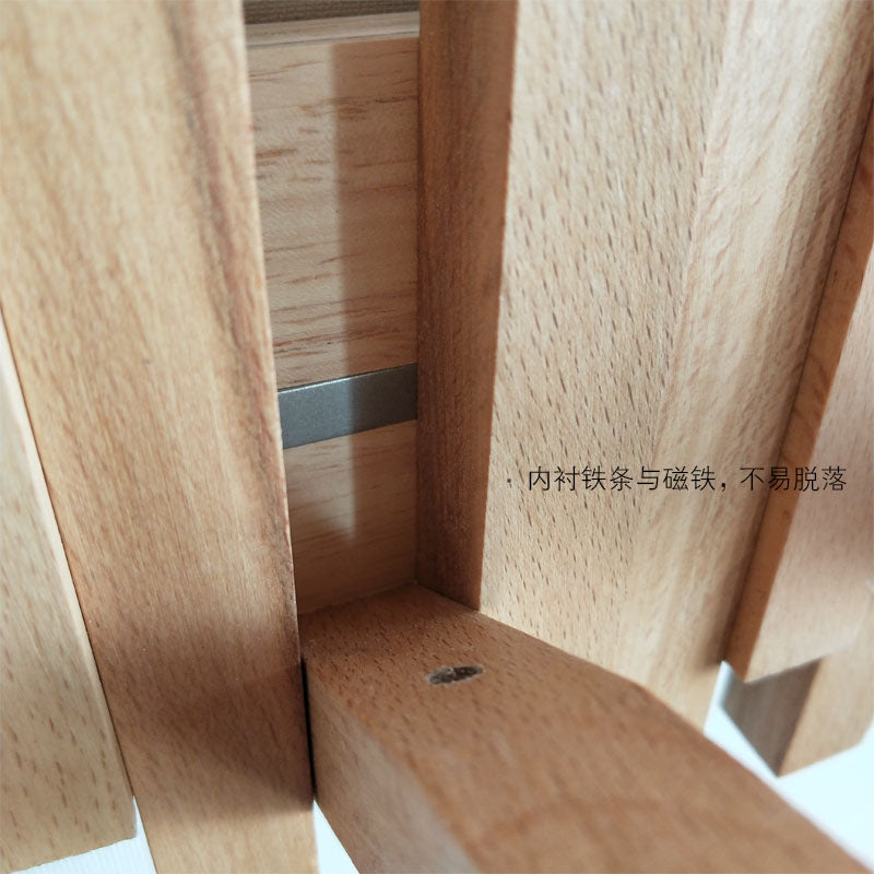 挂衣架实木壁挂式衣帽架折叠挂钩