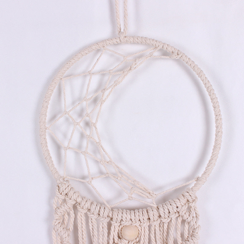 Boho Tapestry Crescent Moon Wall Hanging Dream Catcher