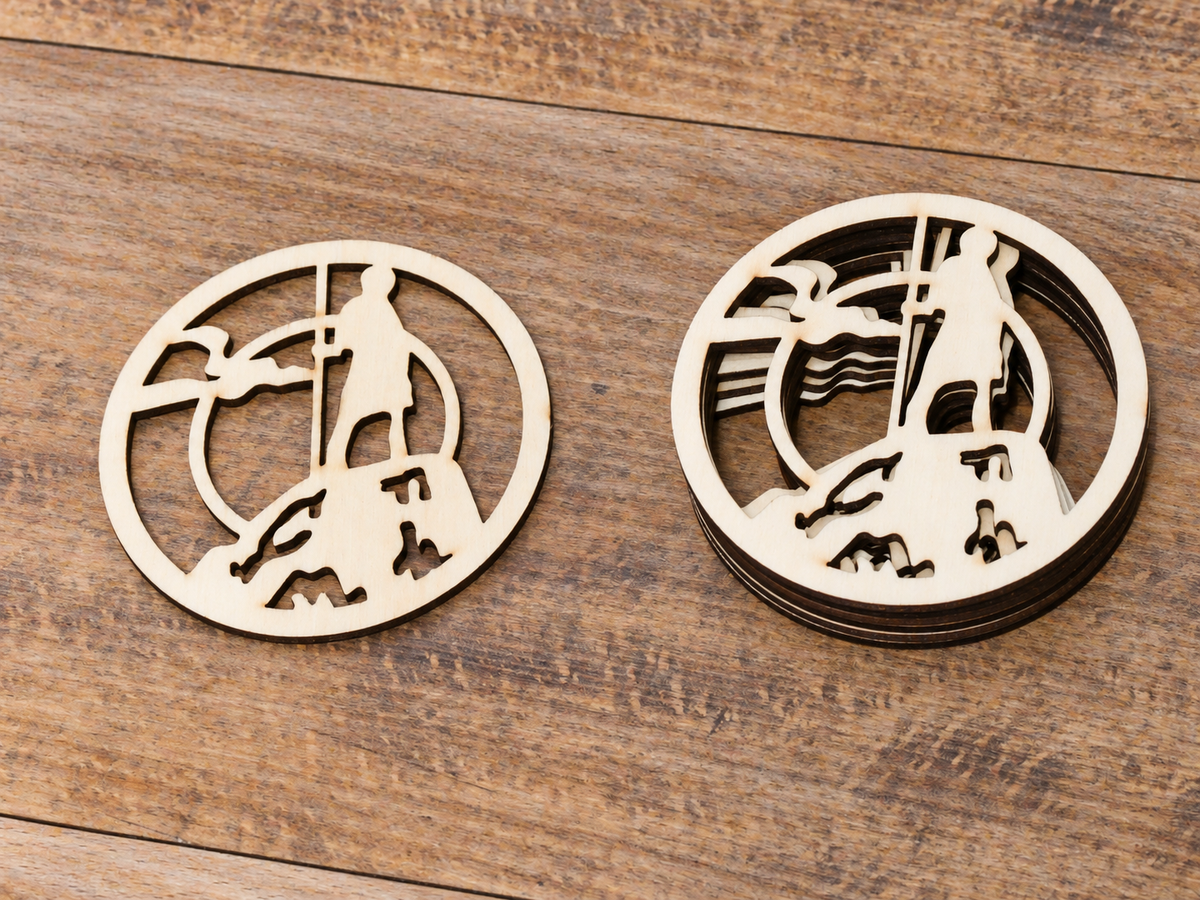 Summit Guardian | Wooden Coasters – Set of 2