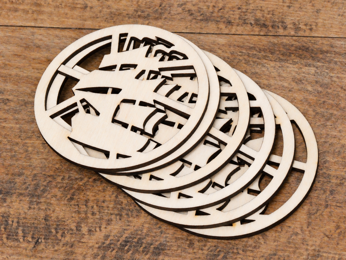 Ocean Voyager | Wooden Coasters – Set of 2