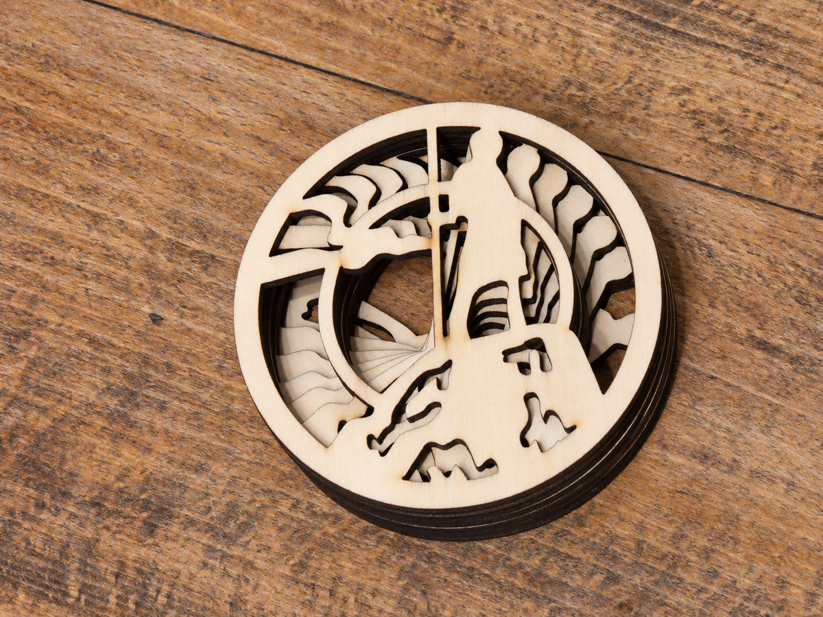 Summit Guardian | Wooden Coasters – Set of 2