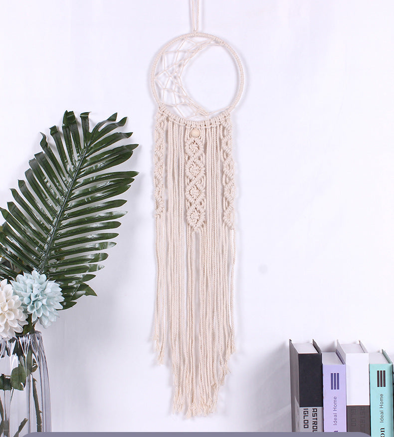 Boho Tapestry Crescent Moon Wall Hanging Dream Catcher