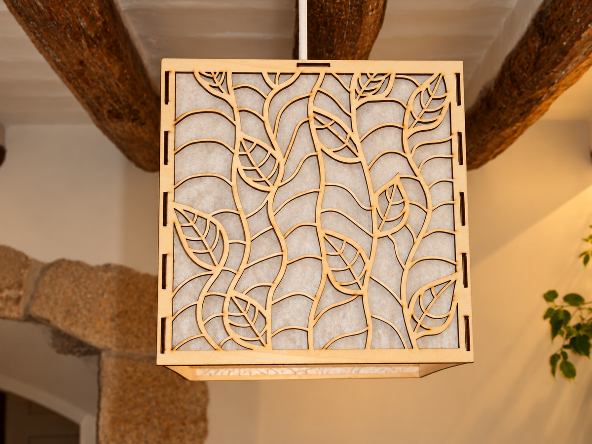 Vine Wave | Wooden Lampshade / Lightshade
