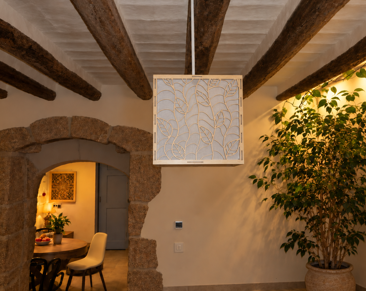 Vine Wave | Wooden Lampshade / Lightshade
