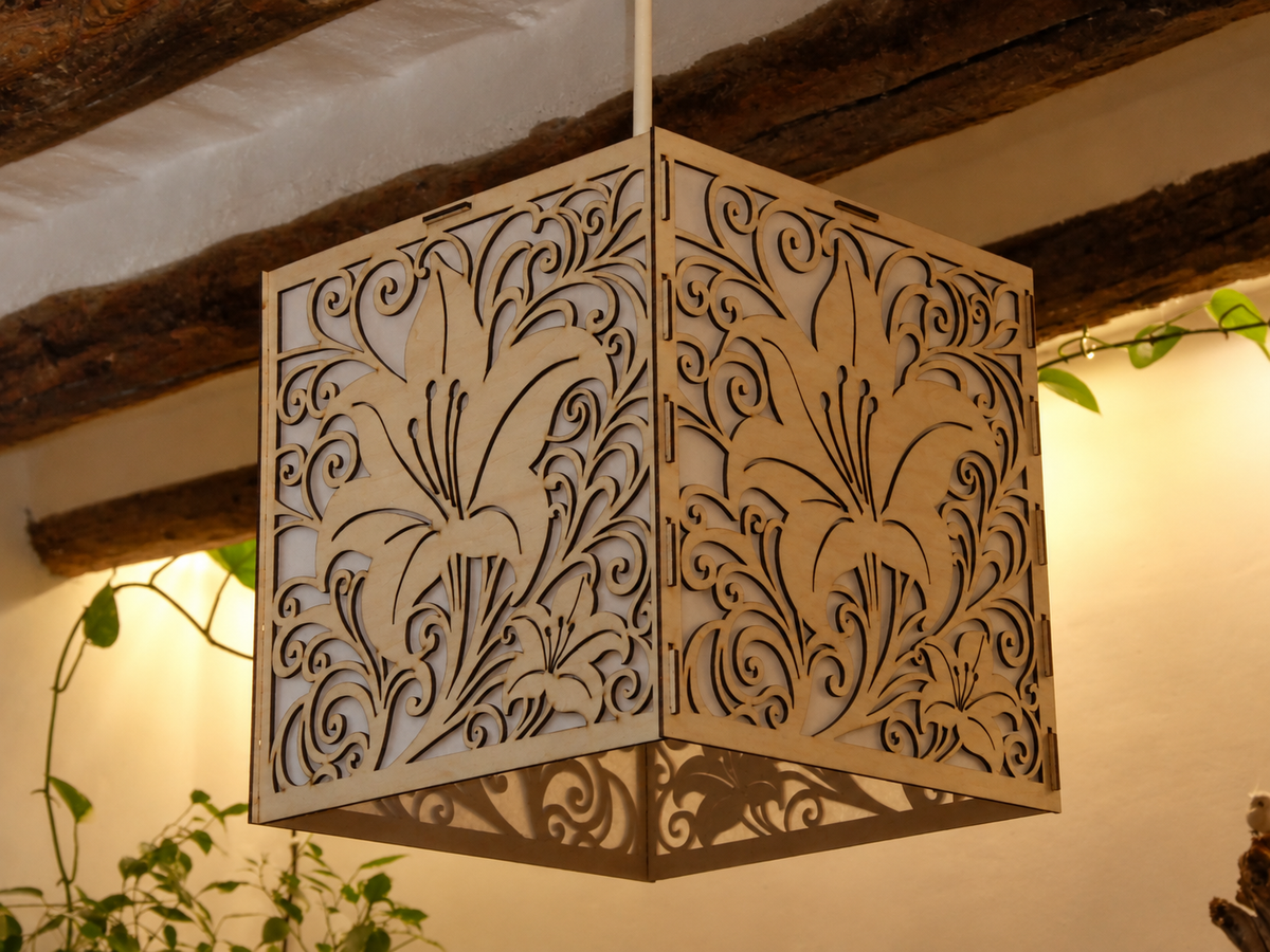 Lily Zen | Wooden Lightshade for pendants