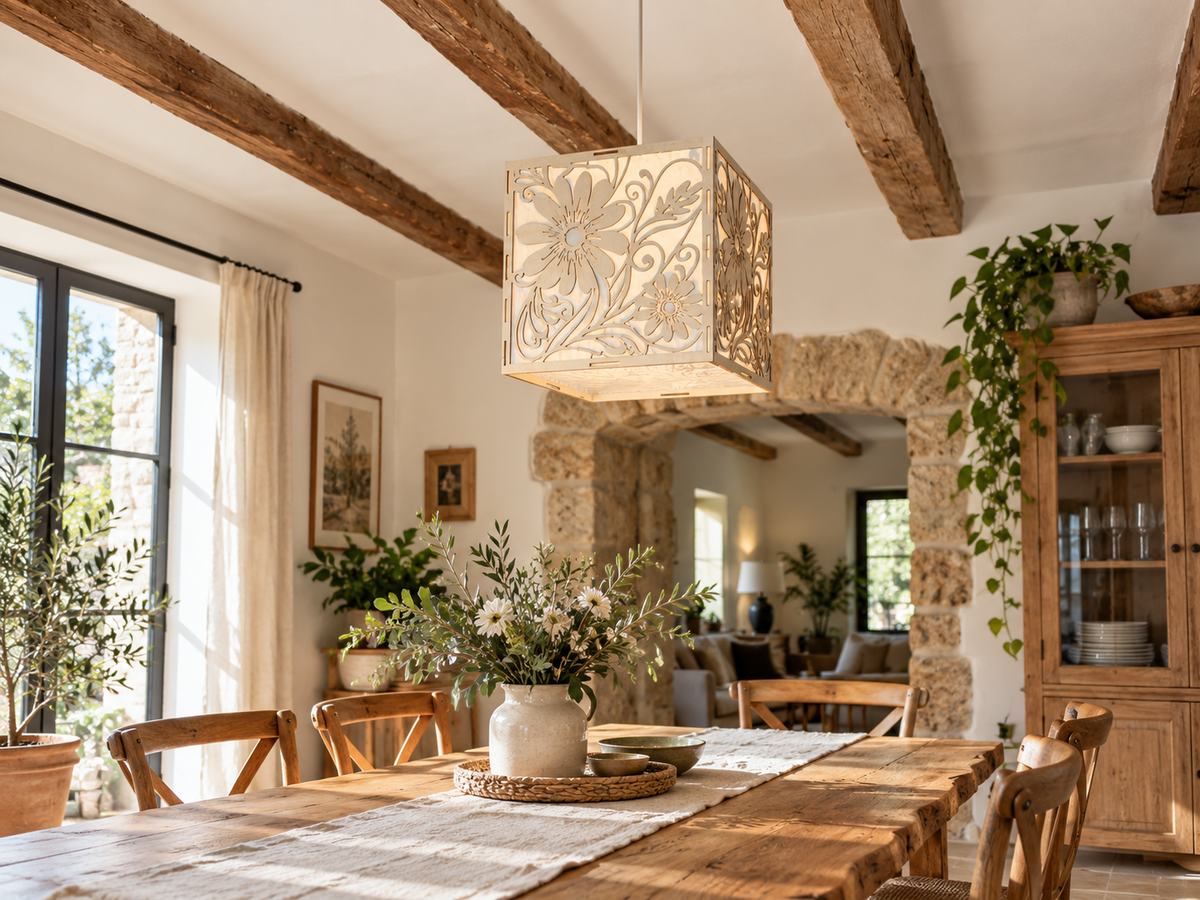 Daisy Zen | Wooden Lampshade / Lightshade