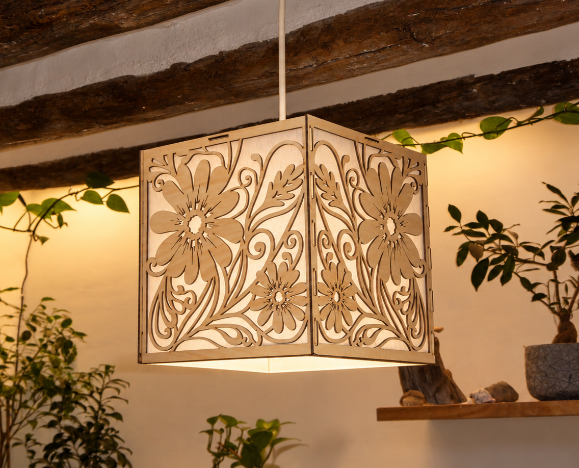 Daisy Zen | Wooden Lampshade / Lightshade