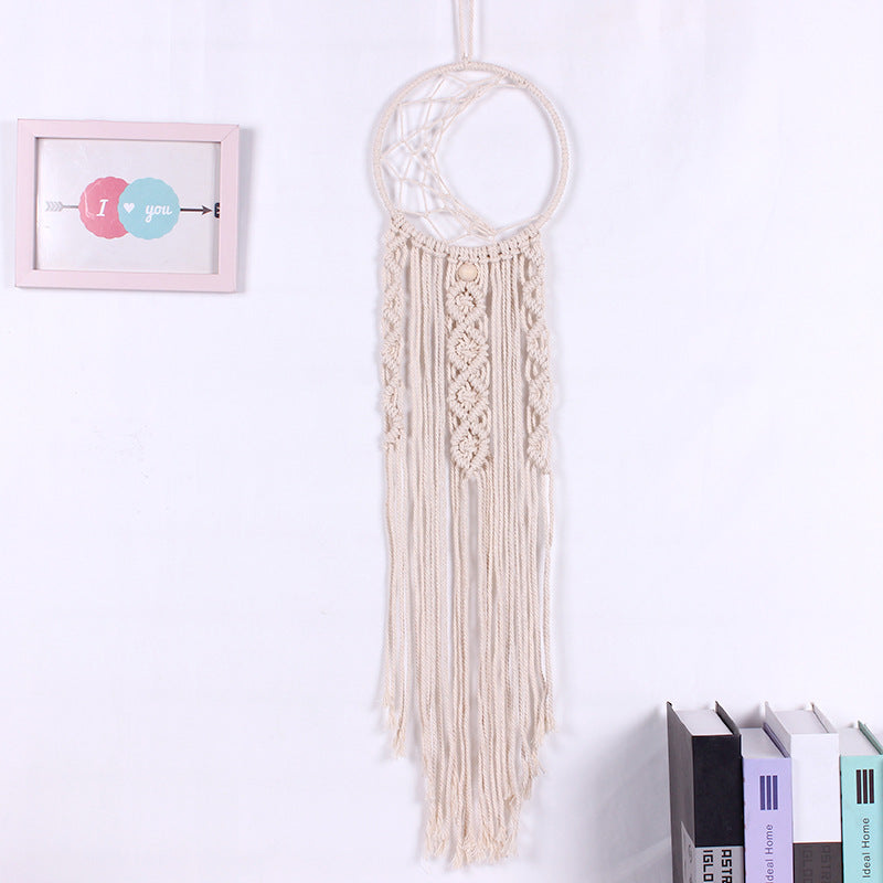 Boho Tapestry Crescent Moon Wall Hanging Dream Catcher