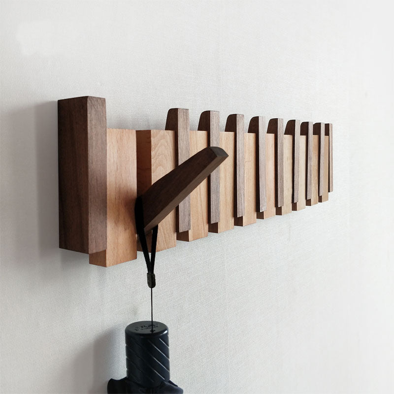 Black Walnut Coat Rack Wall-Mounted Hook