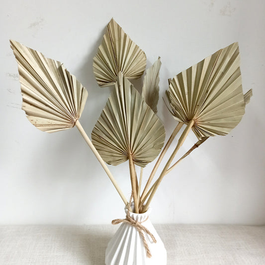 Heart-Shaped Guanyin Fan Decorative Leaves