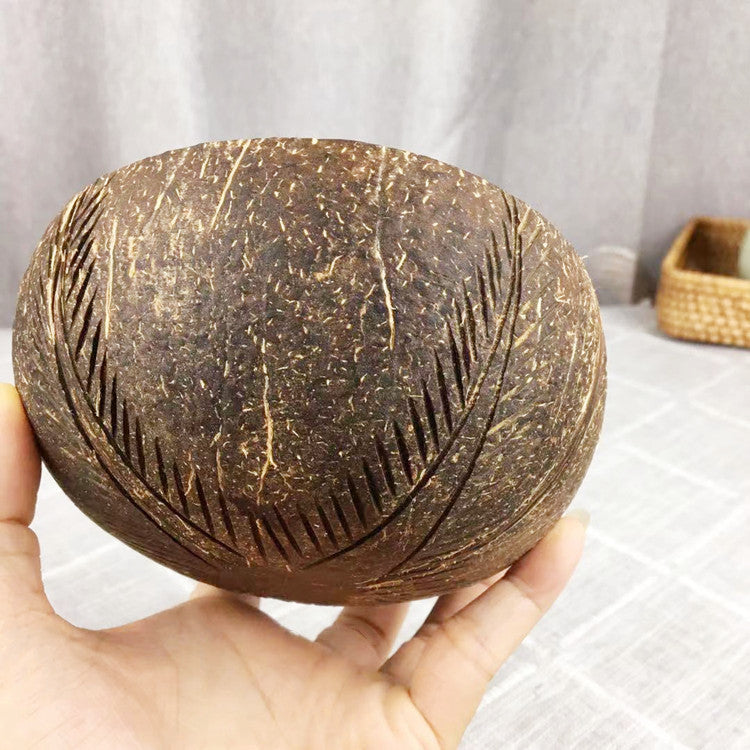 Dark Shell Coconut Bowl