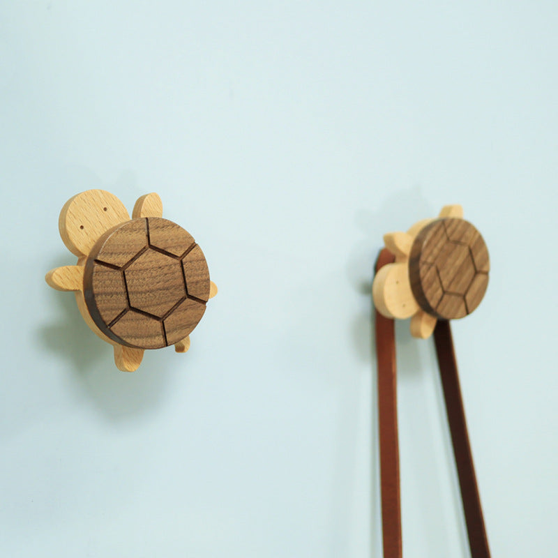 Turtles Wood Wall Coat Hook