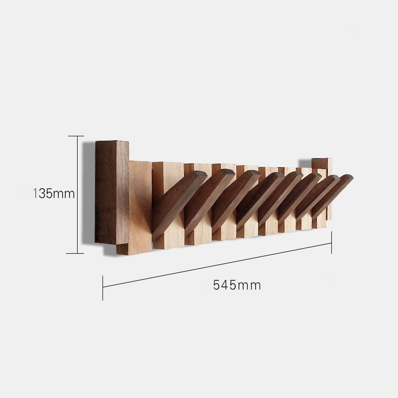 Black Walnut Coat Rack Wall-Mounted Hook