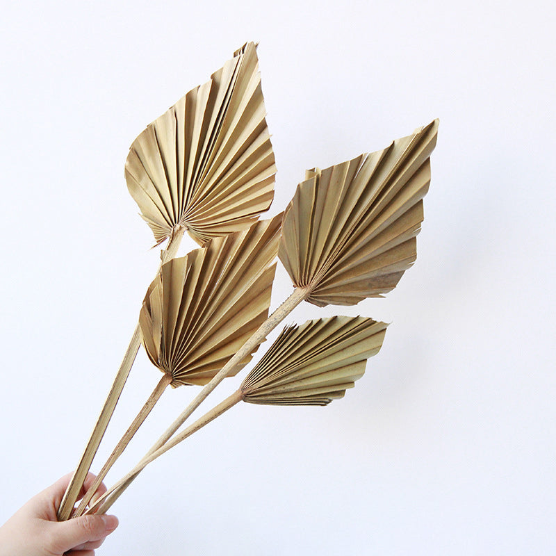 Heart-Shaped Guanyin Fan Decorative Leaves