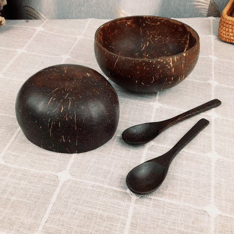 Dark Shell Coconut Bowl