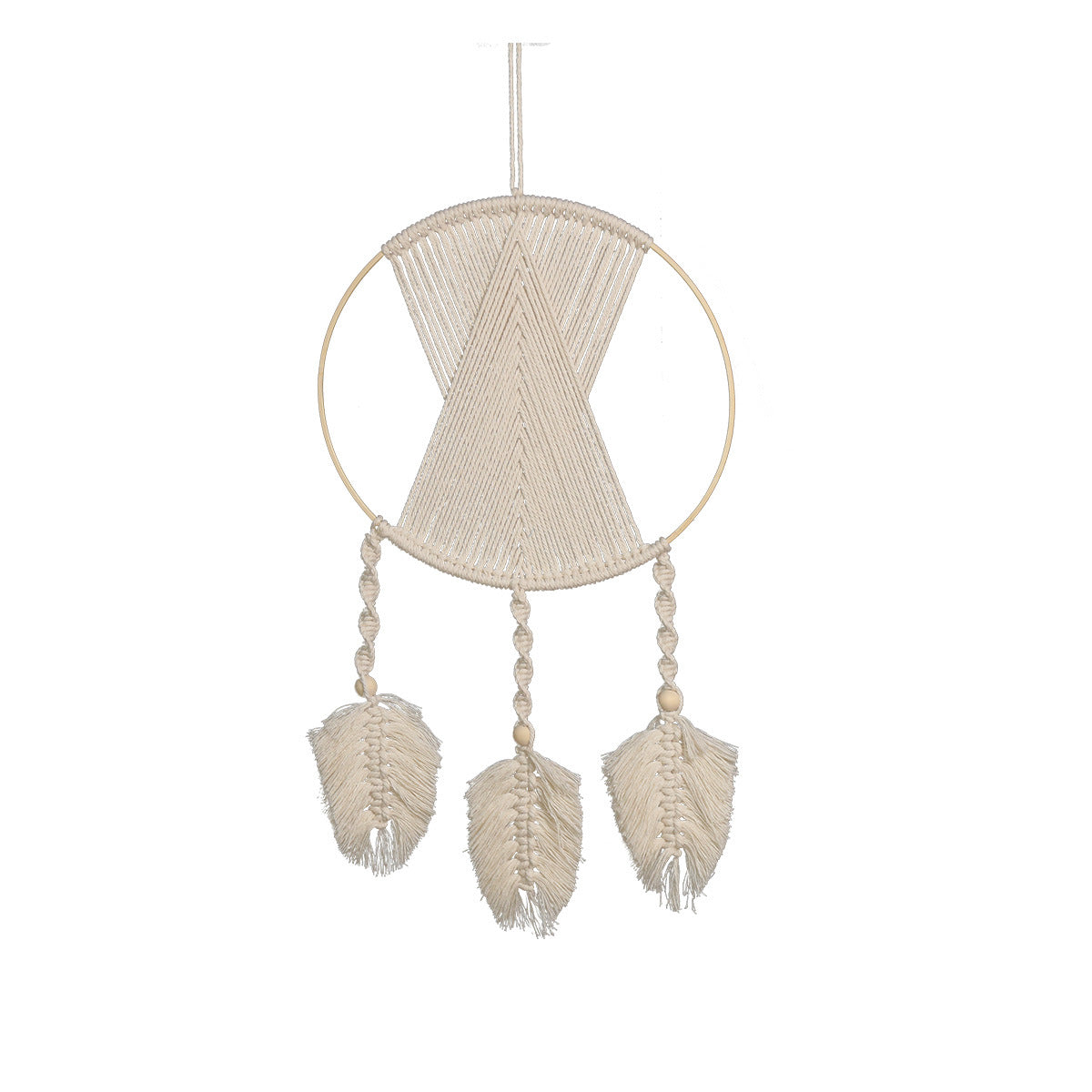 Dream Catcher - Bamboo loop cotton handwoven hanging decoration