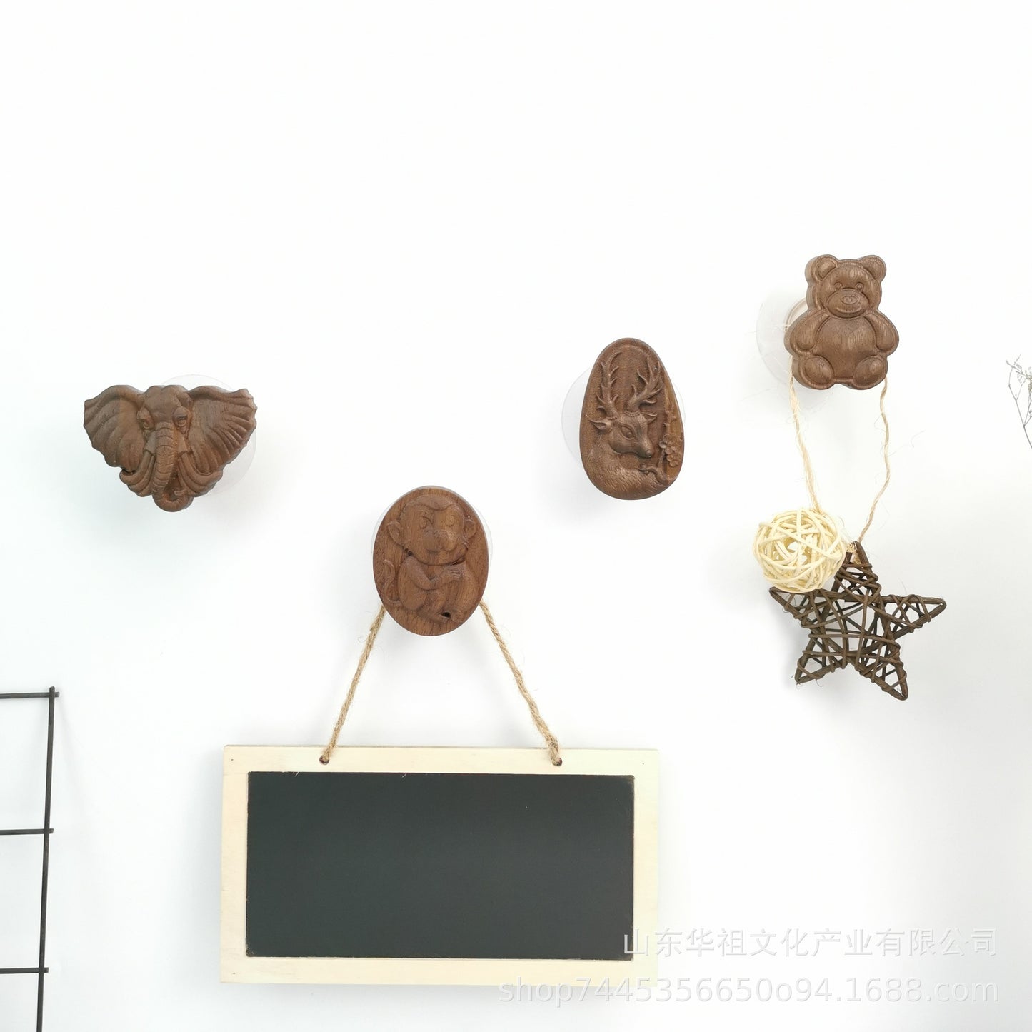 Stylish Animals Wooden Hook Wall Hanging Decorative Hanger