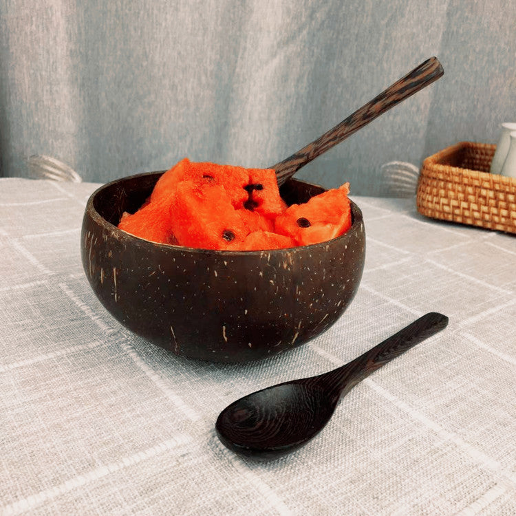 Dark Shell Coconut Bowl