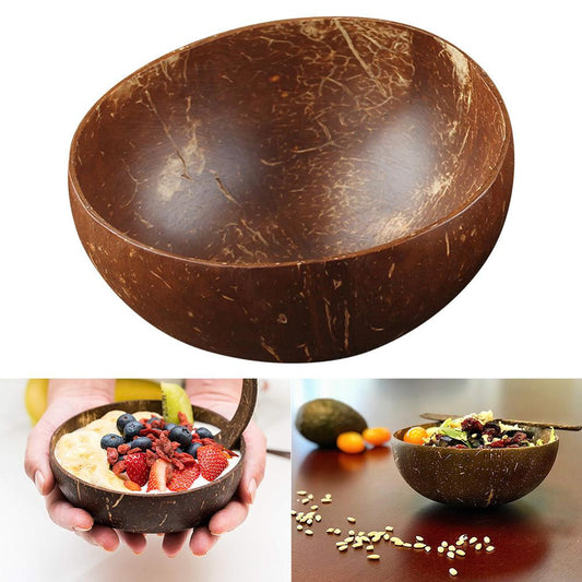 Red Shell Coconut Bowl - Smoothed, Carved and unpolished varieties