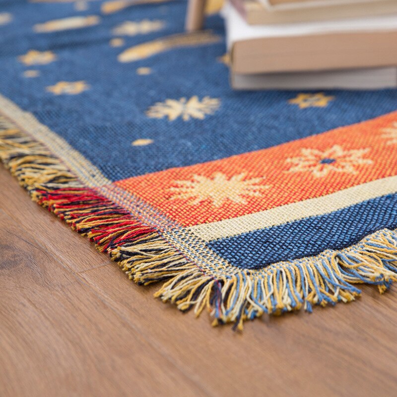 Retro Sun Moon Bohemian Blanket / Throw